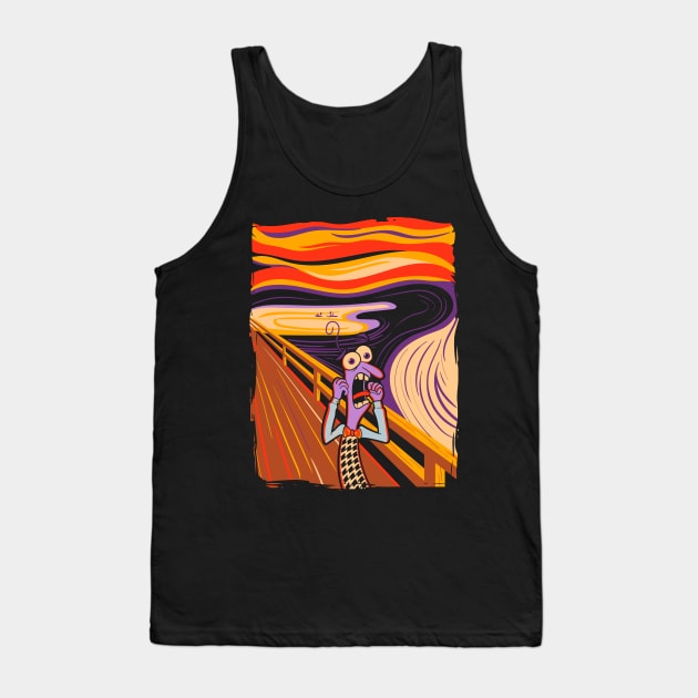 Fear Scream Tank Top by jasesa